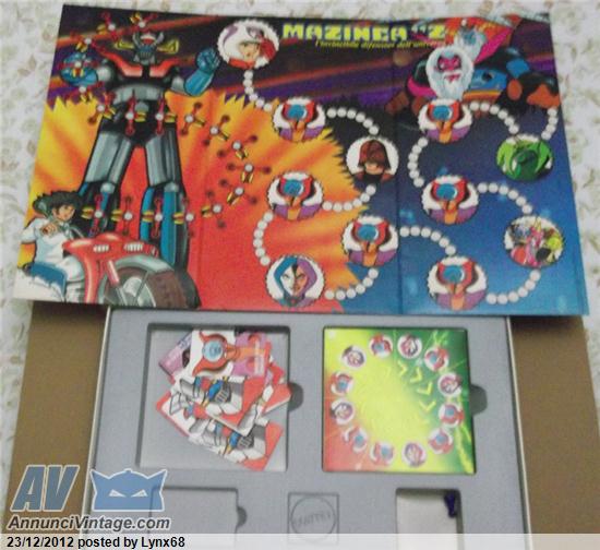 Scatole gioco JEEG ROBOT, MAZINGA Z alla riscossa, GOLDRAKE ALL`ATTACCO e  Puzzle Atomic Robot